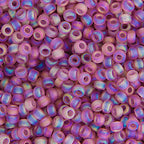 Miyuki Seed Bead 6/0 apx.22g Smoky Amethyst AB Matte Tr.