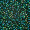 Miyuki Seed Bead 6/0 apx.22g Frost Green Rainbow