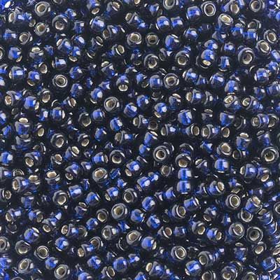 Miyuki Seed Bead 15/0 apx 22g Duracoat Navy Blue Dyed S/L