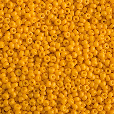 Miyuki Seed Bead 15/0 apx.22g Yellow Marigold Opaque Duracoat