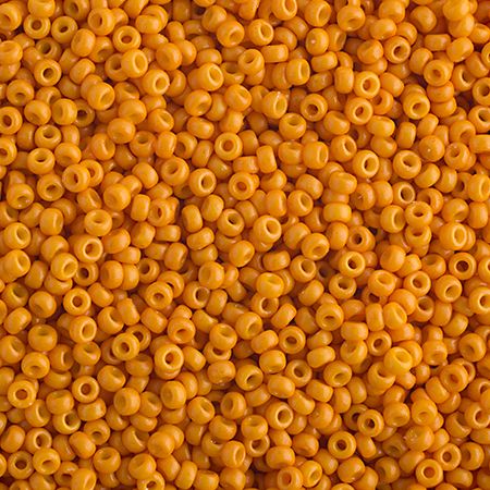 Miyuki Seed Bead 15/0 apx.22g Cheddar Orange Opaque Duracoat