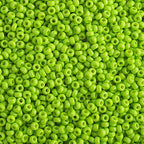 Miyuki Seed Bead 15/0 apx.22g Bright Lime Opaque Duracoat