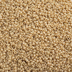 Miyuki Seed Bead 15/0 apx 22g Frosted Glazed/ Rainbow Pearl Matte AB