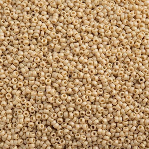 Miyuki Seed Bead 15/0 apx 22g Frosted Glazed/ Rainbow Pearl Matte AB