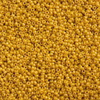 Miyuki Seed Bead 15/0 apx 22g Frosted Glazed/ Rainbow Yellow Matte AB