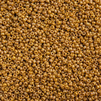 Miyuki Seed Bead 15/0 apx 22g Frosted Glazed/ Rainbow Yellow Mustard Matte AB