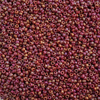 Miyuki Seed Bead 15/0 apx 22g Frosted Glazed/ Rainbow Pink Rosewood Matte AB