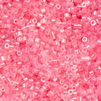 Cylin Bead 11/0 25g Bag Dark Crystal Pink Lined Ceylon