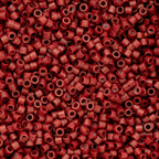 Cylin Bead 11/0 25g Bag Dark Red Maroon Metallic Matte