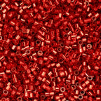 Cylin Bead 11/0 25g Bag Red S/L