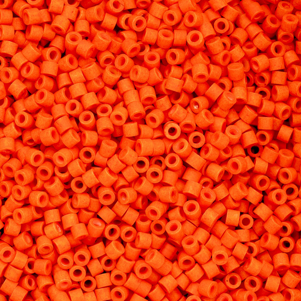Cylin Bead 11/0 25g Bag Opaque Orange Matte