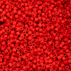 Cylin Bead 11/0 25g Bag Red Vermillion Matte