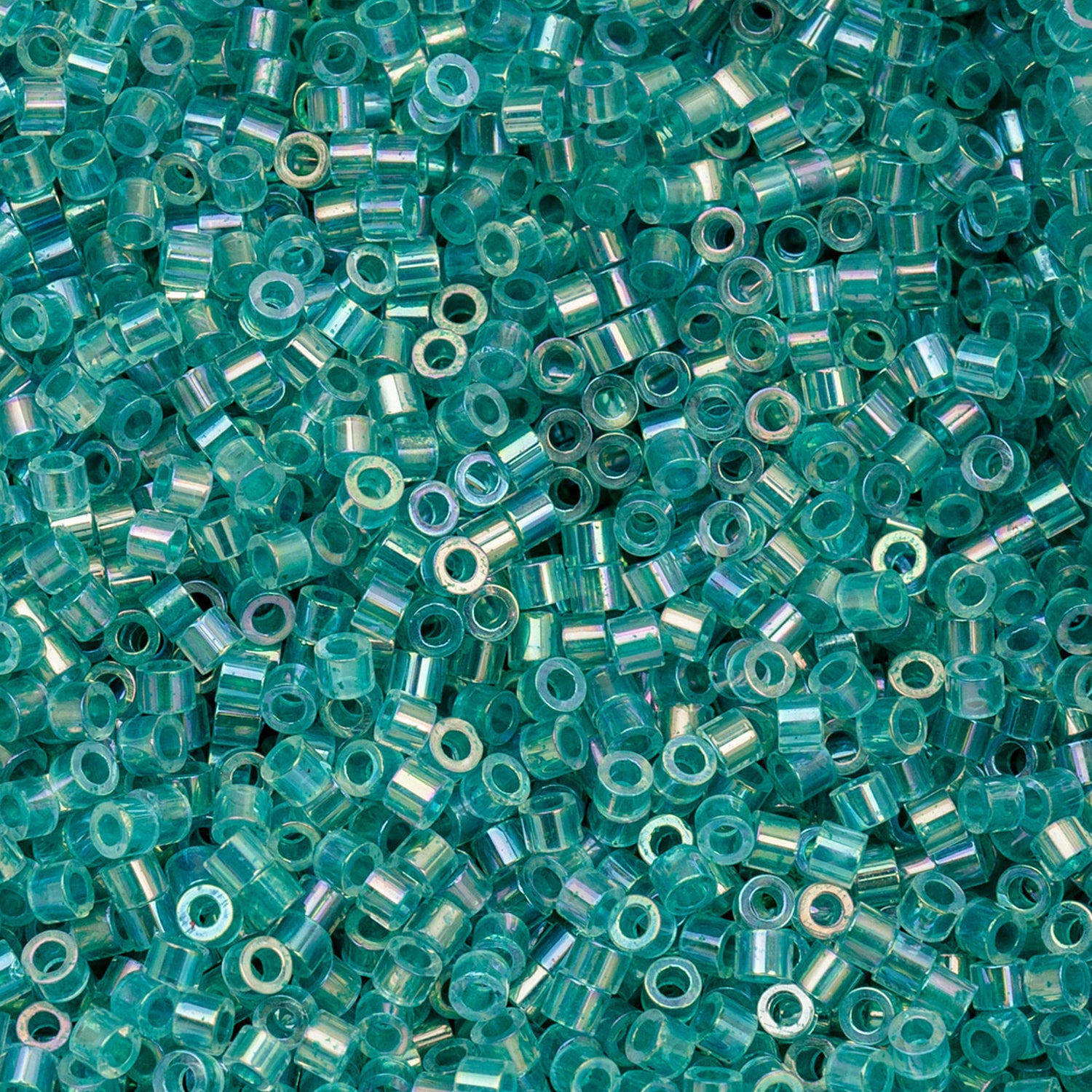 Cylin Bead 11/0 25g Bag Transparent Teal Caribbean AB