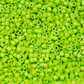 Cylin Bead 11/0 25g Bag Opaque Green Neon Color
