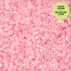 Cylin Bead 11/0 25g Bag Glow in Dark AB - Pink