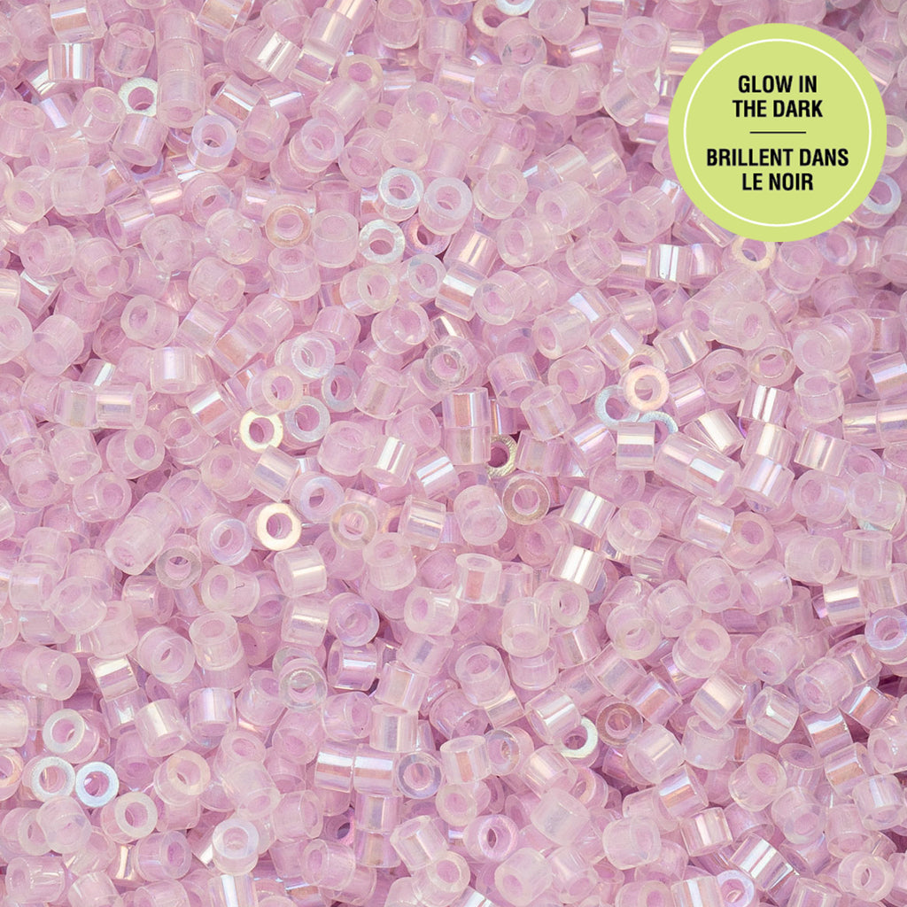 Cylin Bead 11/0 25g Bag Glow in Dark AB - Violet
