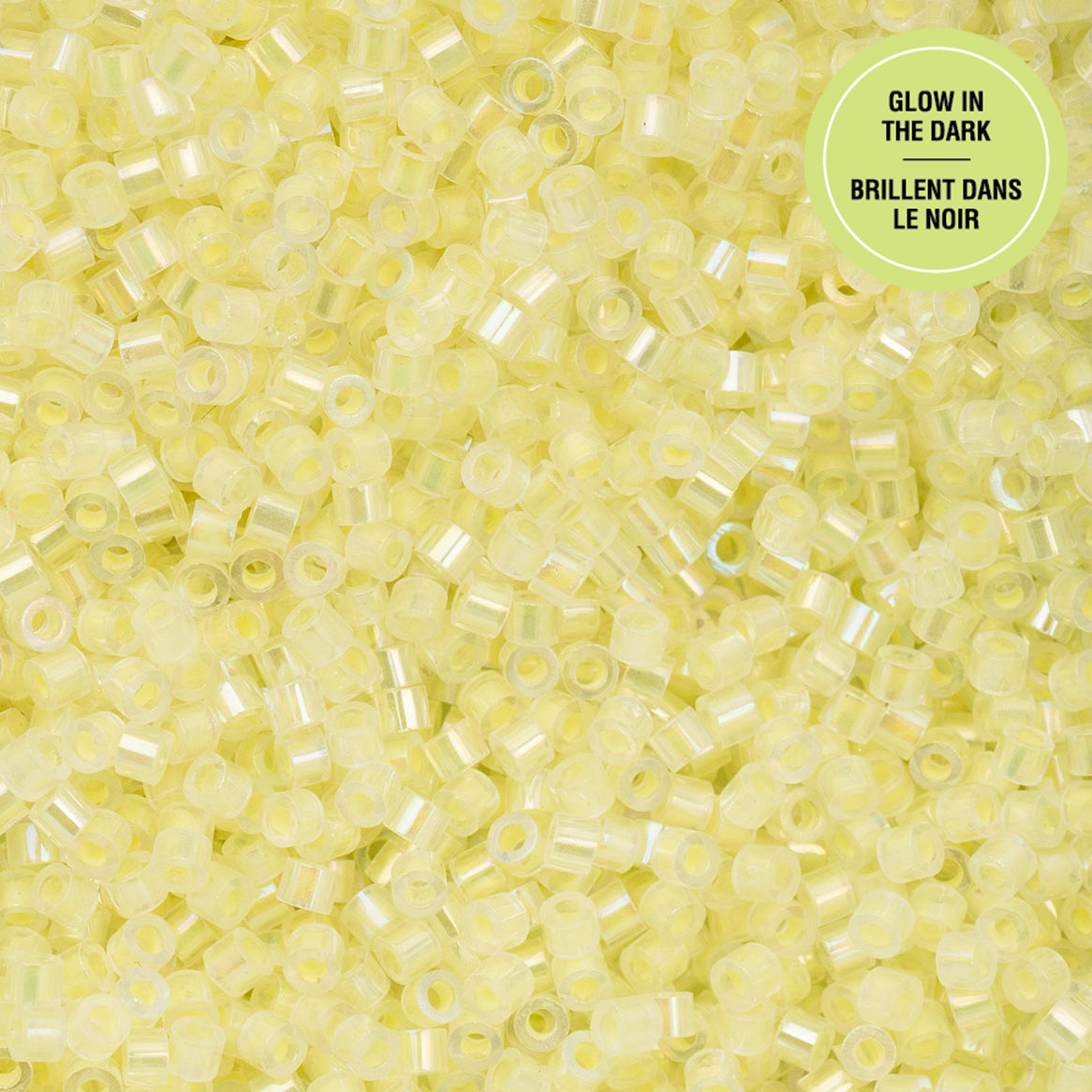 Cylin Bead 11/0 25g Bag Glow in Dark AB - Yellow