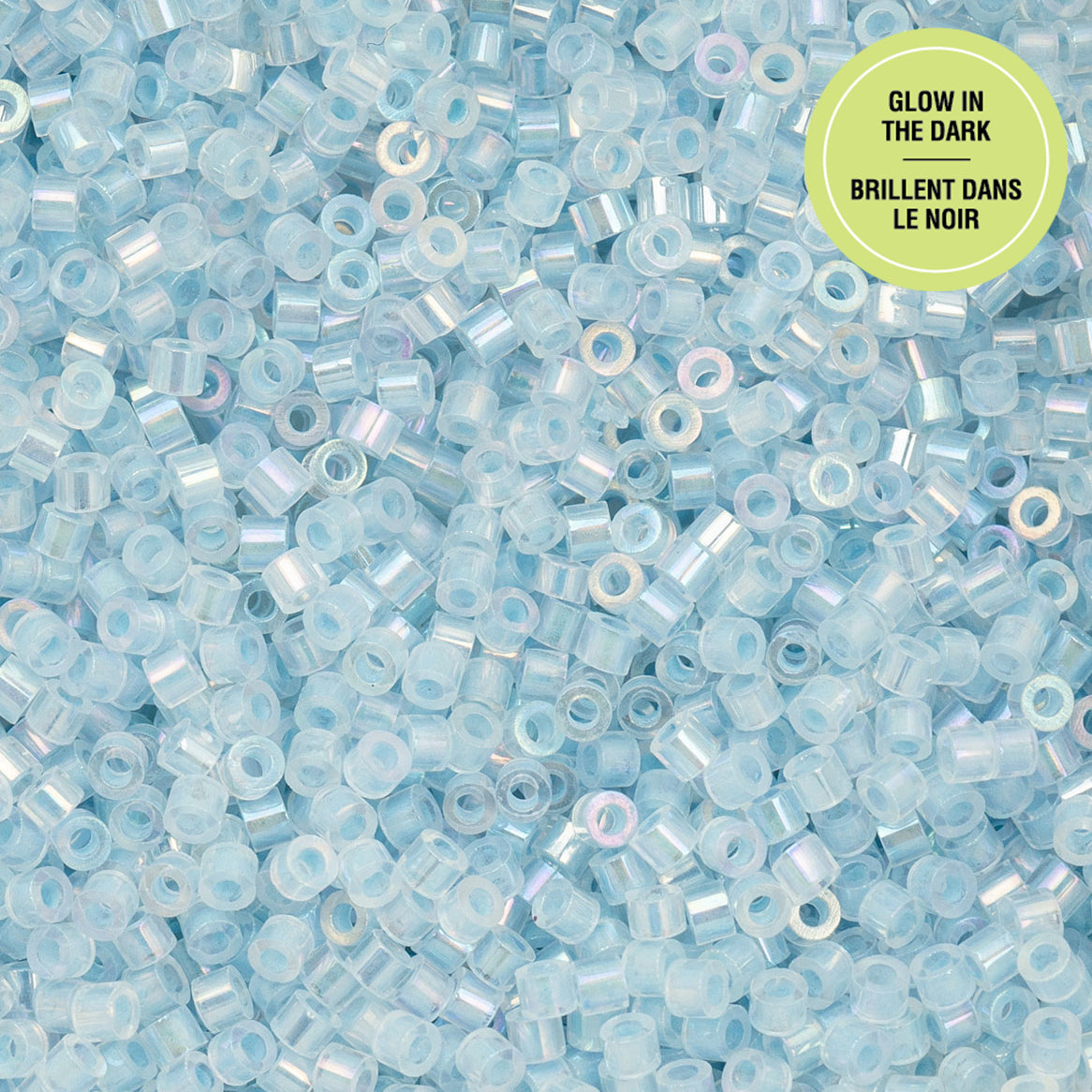 Cylin Bead 11/0 25g Bag Glow in Dark AB - Blue