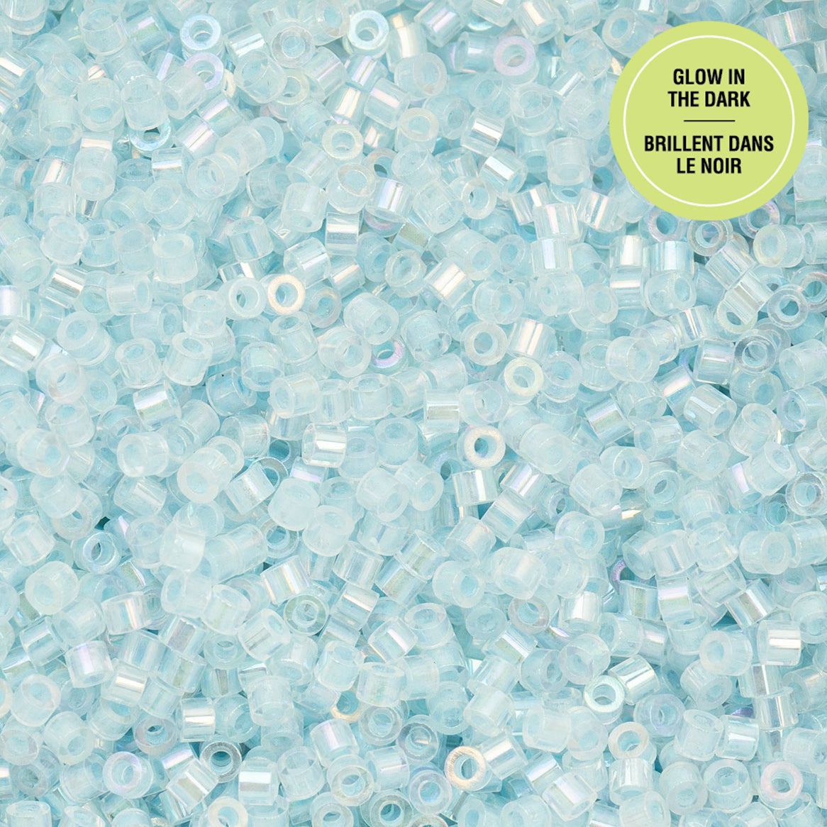 Cylin Bead 11/0 25g Bag Glow in Dark AB - Sky