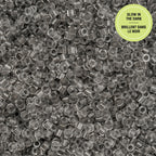 Cylin Bead 11/0 25g Bag Glow in Dark - Grey