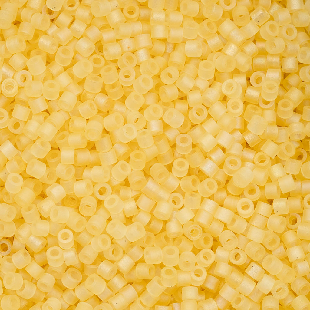 Cylin Bead 11/0 25g Bag Matte Macaron AB - Butter