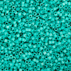 Cylin Bead 11/0 25g Bag Matte - Opaque Turquoise Green
