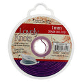 Lovely Knots/Knotting Cord 1mm 50yard Bobbin Purple