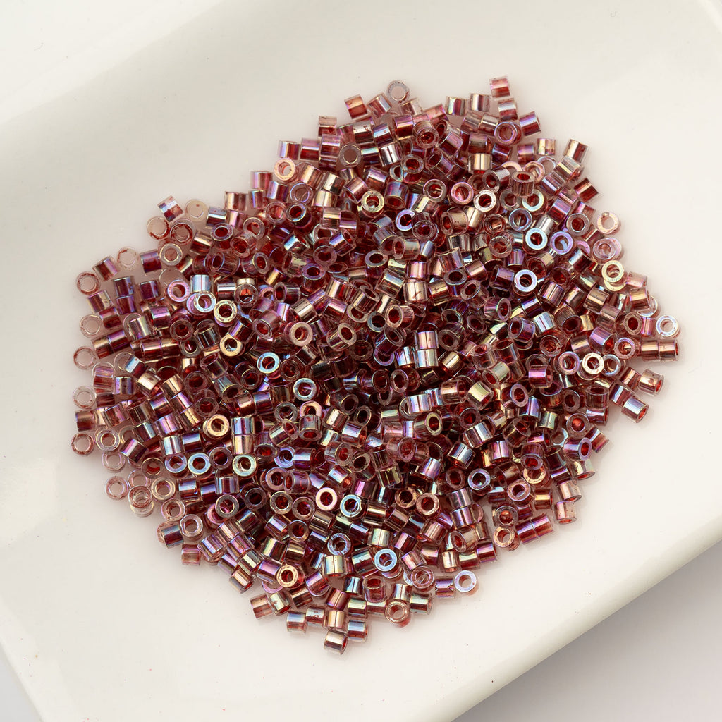 Cylin Bead 11/0 25g Bag Red Gold Luster