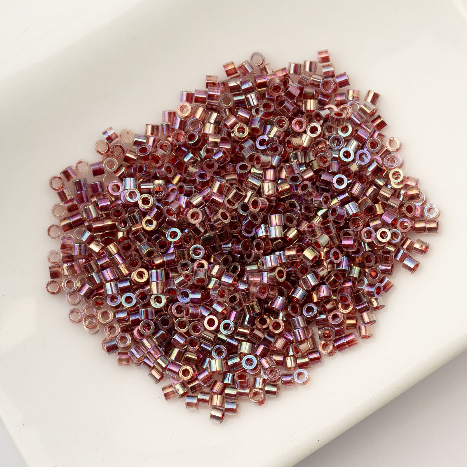 Cylin Bead 11/0 25g Bag Red Gold Luster