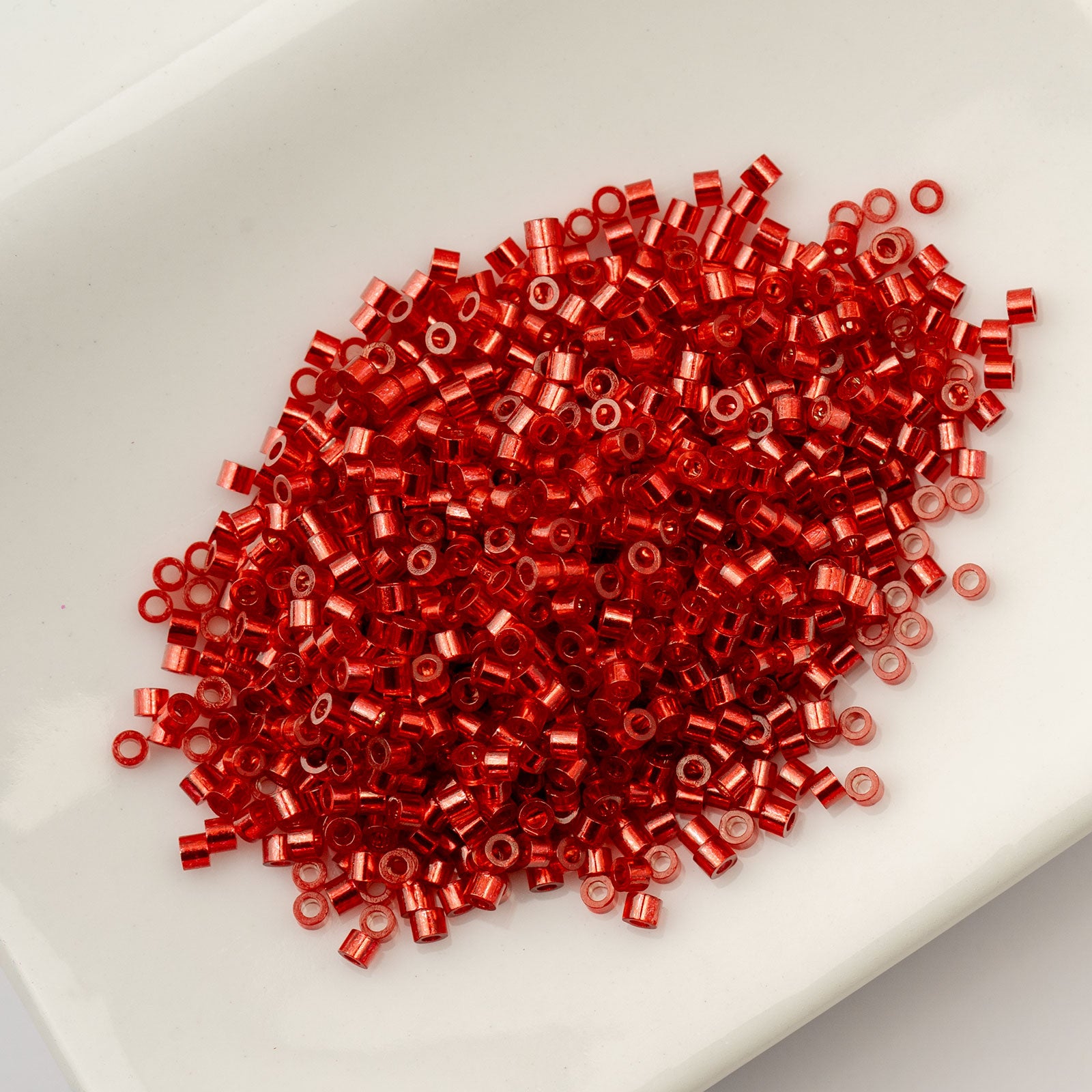 Cylin Bead 11/0 25g Bag Red S/L