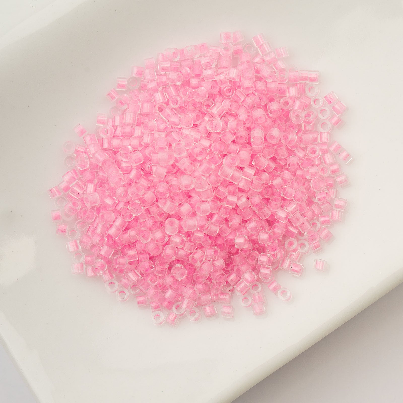 Cylin Bead 11/0 25g Bag Glow in Dark - Pink