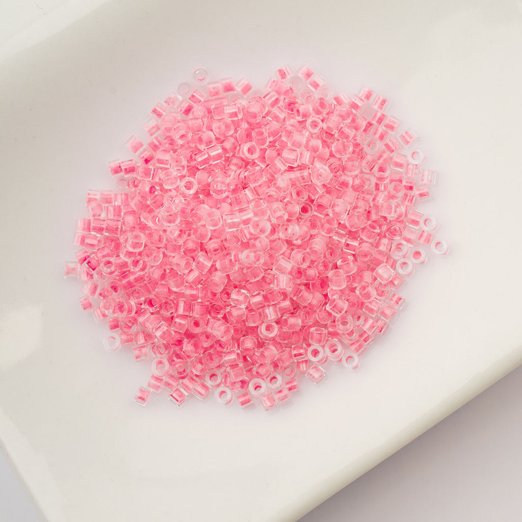 Cylin Bead 11/0 25g Bag Glow in Dark - Rose
