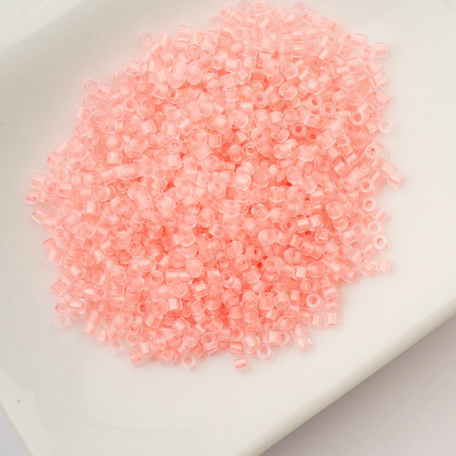 Cylin Bead 11/0 25g Bag Glow in Dark - Coral