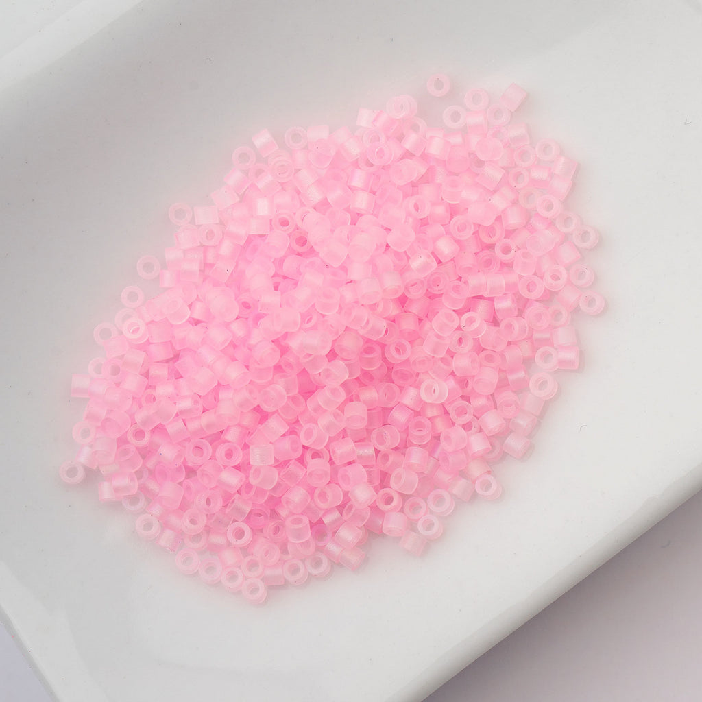 Cylin Bead 11/0 25g Bag Matte Macaron AB - Dark Pink