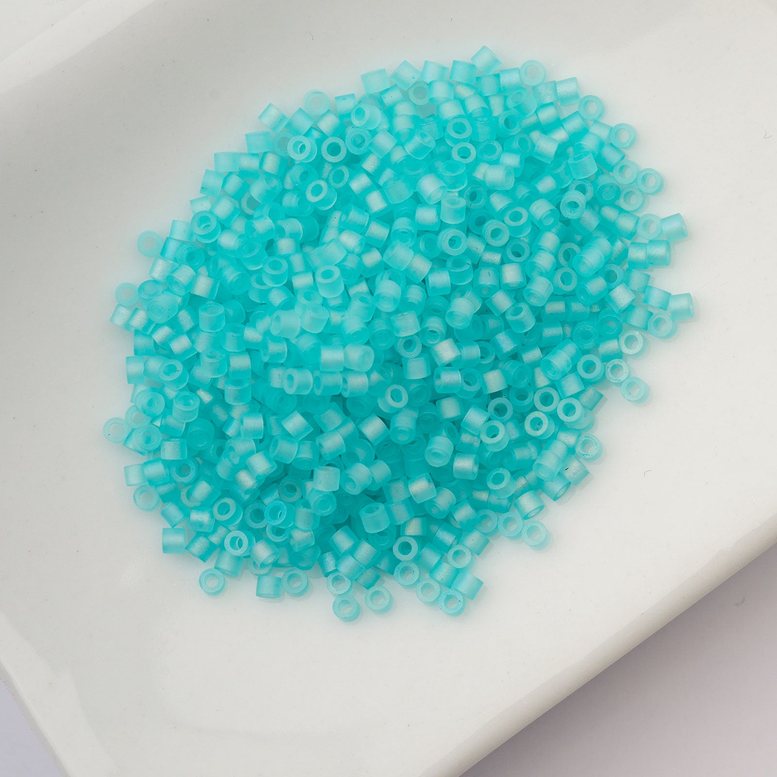 Cylin Bead 11/0 25g Bag Matte Macaron AB - Blue Turquoise