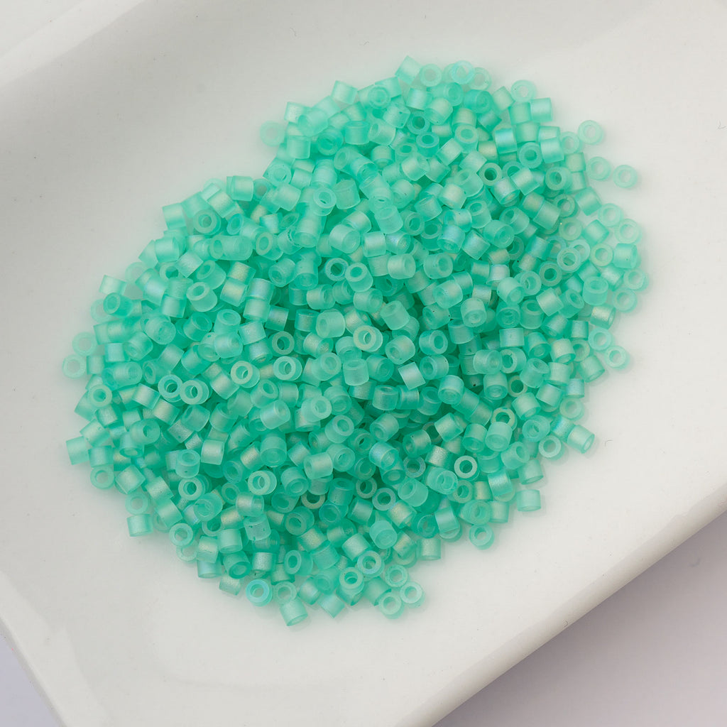 Cylin Bead 11/0 25g Bag Matte Macaron AB - Green Turquoise