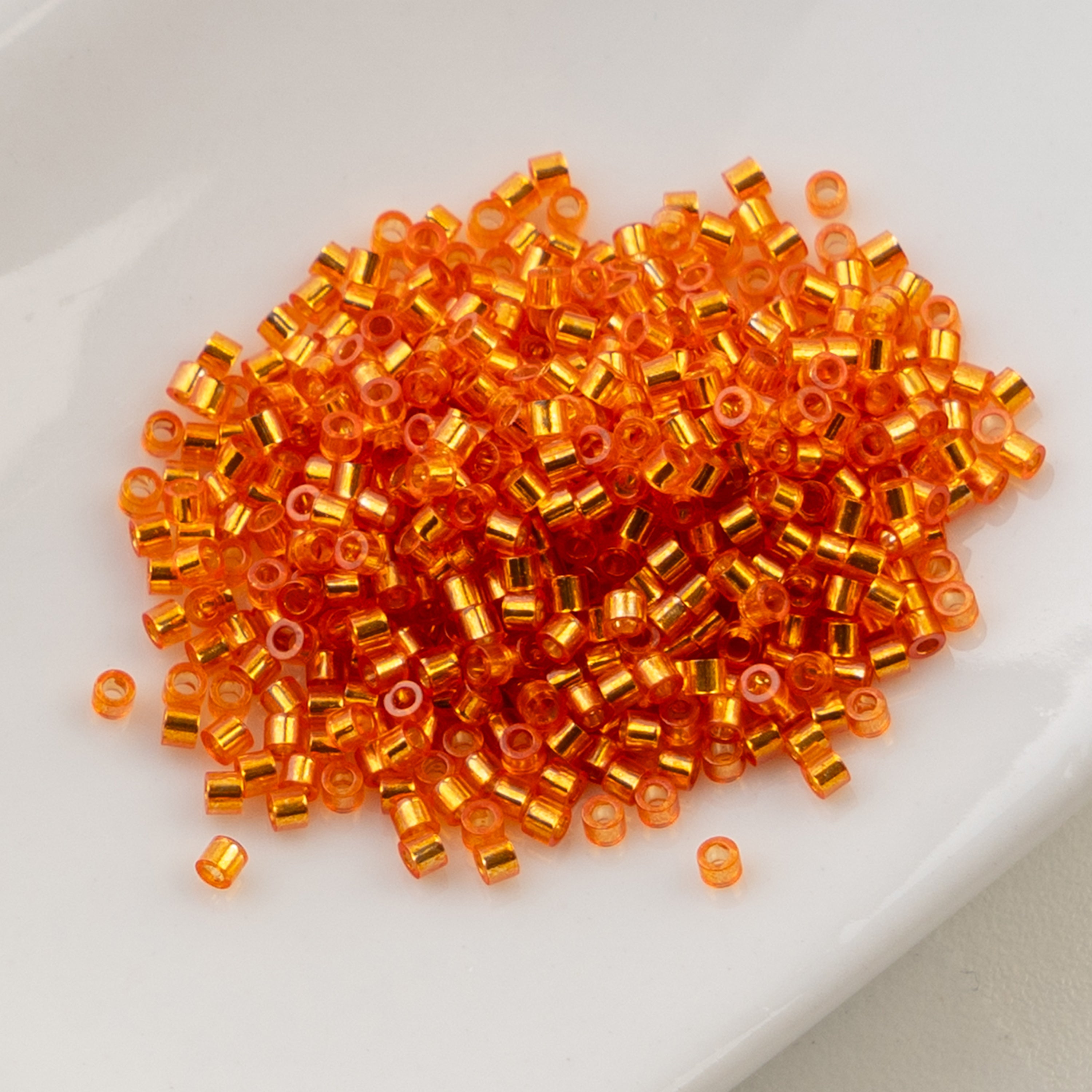Cylin Bead 11/0 25g Bag Orange S/L