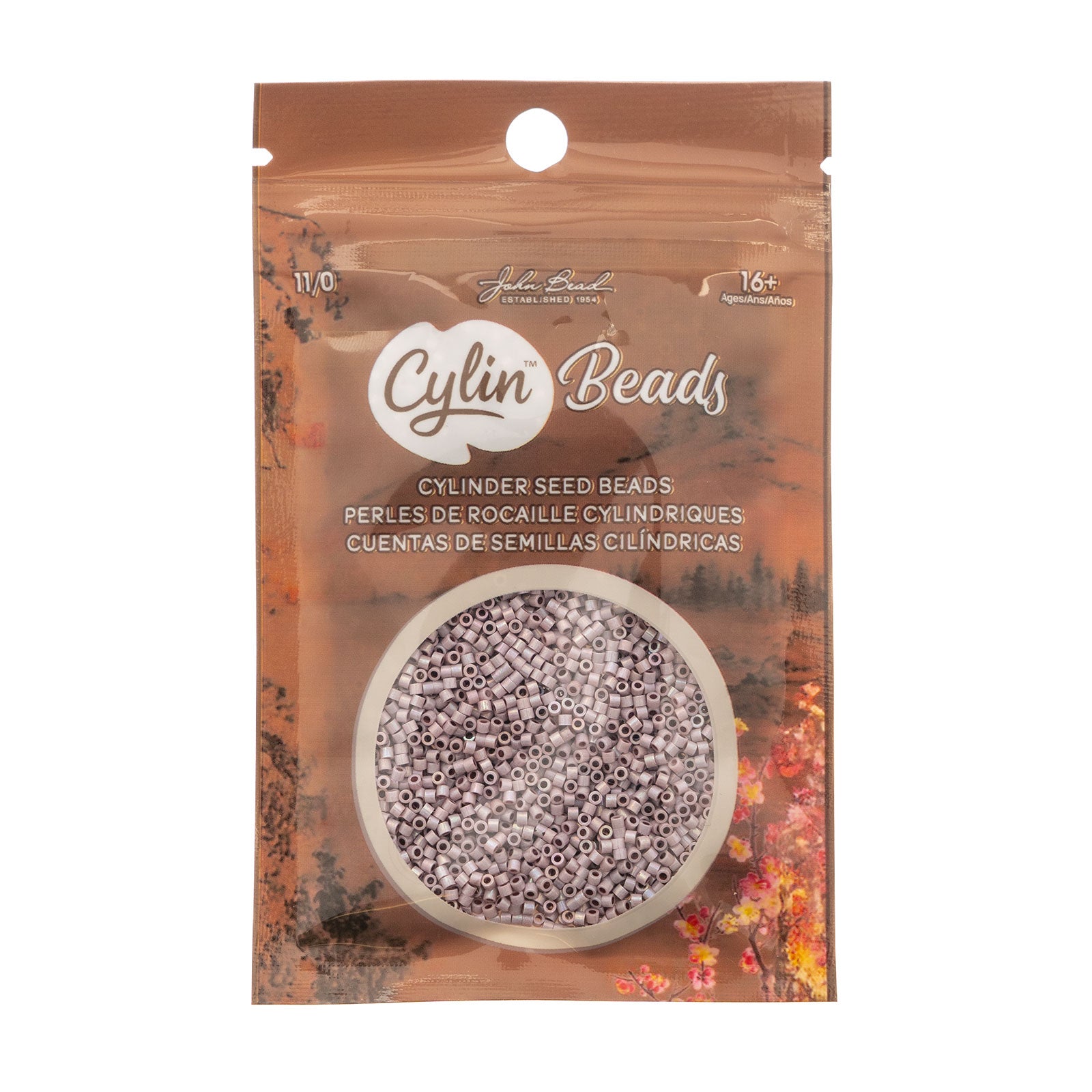Cylin Bead 11/0 25g Bag Light Lilac AB