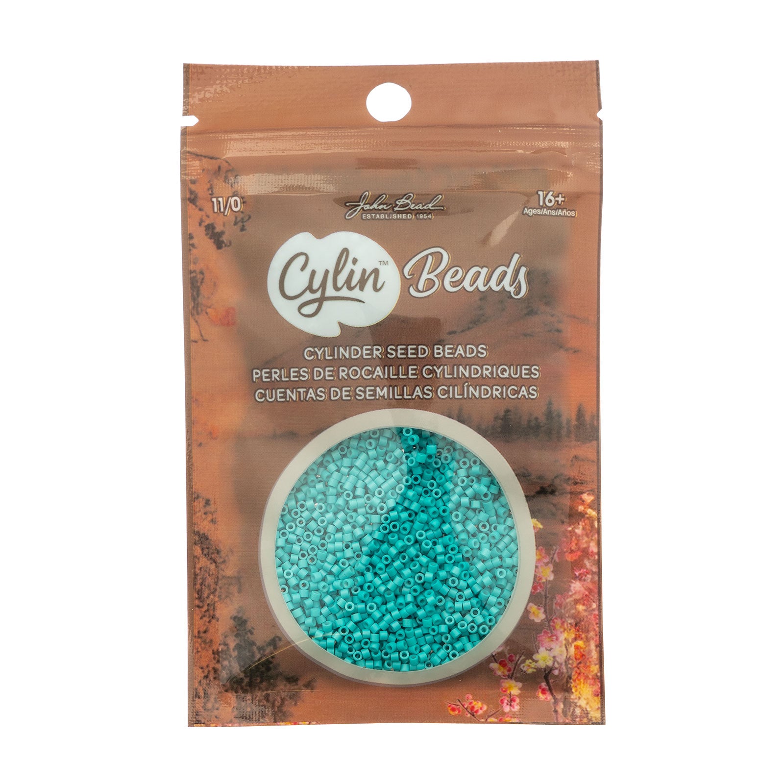 Cylin Bead 11/0 25g Bag Light Turquoise Green