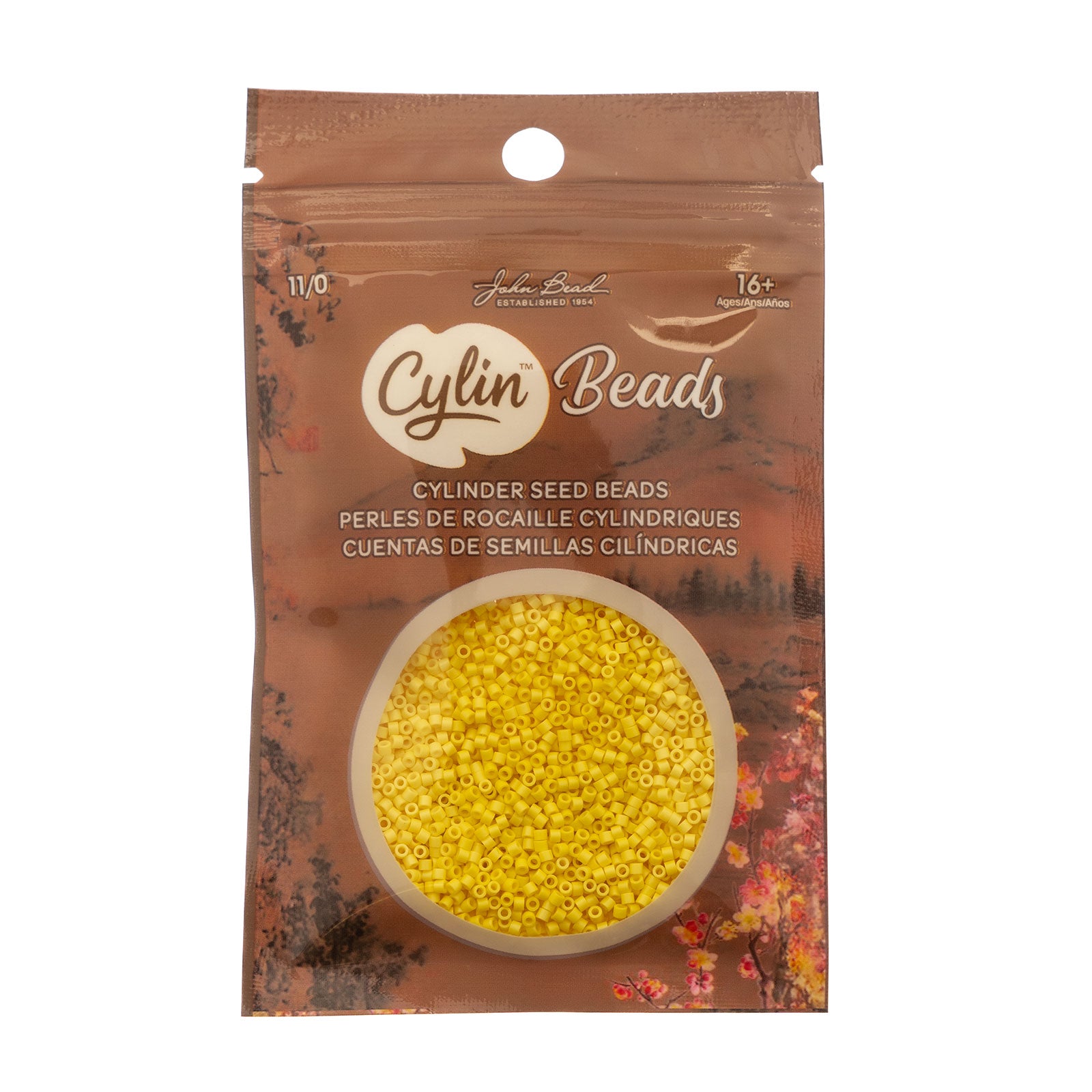 Cylin Bead 11/0 25g Bag Opaque Yellow