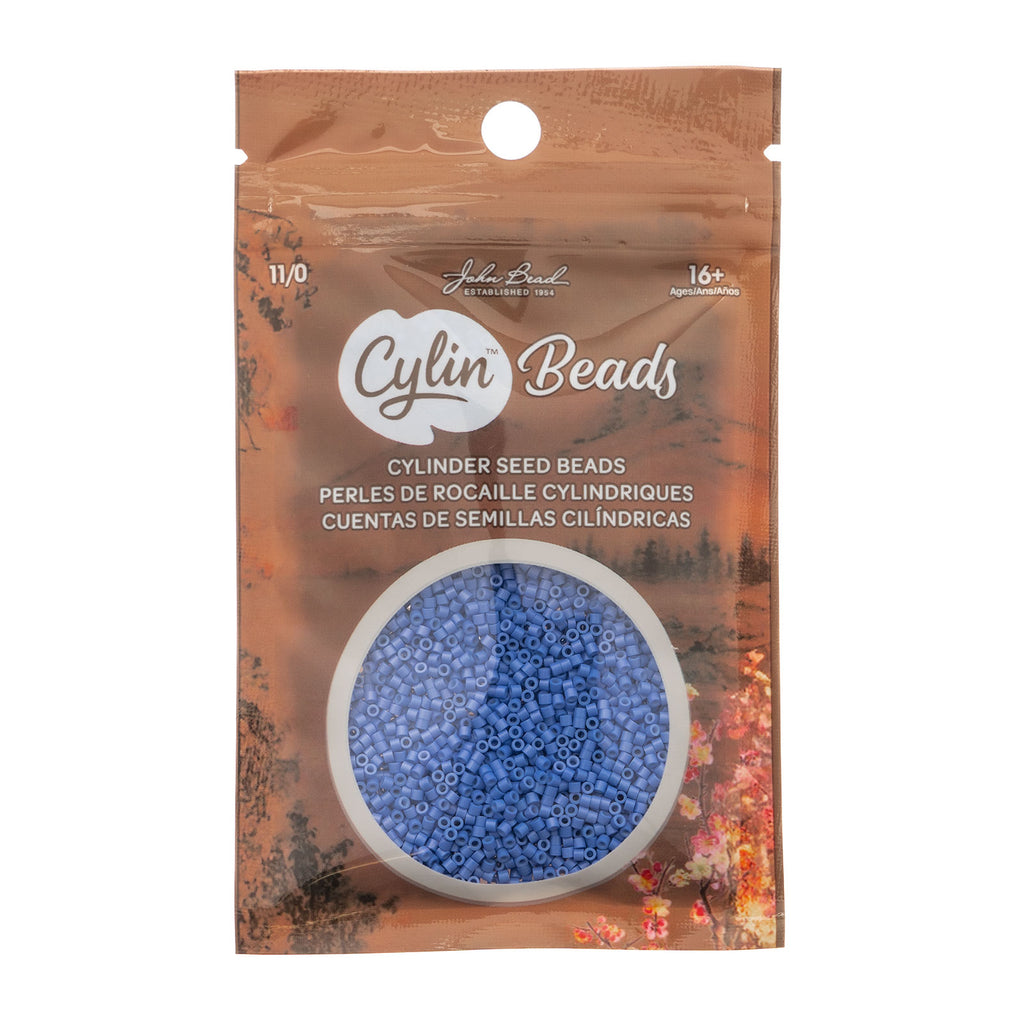 Cylin Bead 11/0 25g Bag Opaque Cornflower Blue
