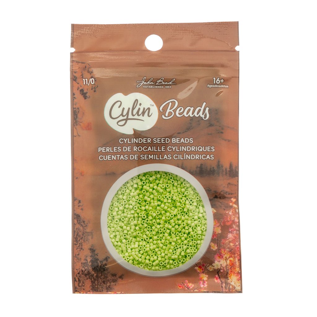 Cylin Bead 11/0 25g Bag Opaque Chartreuse