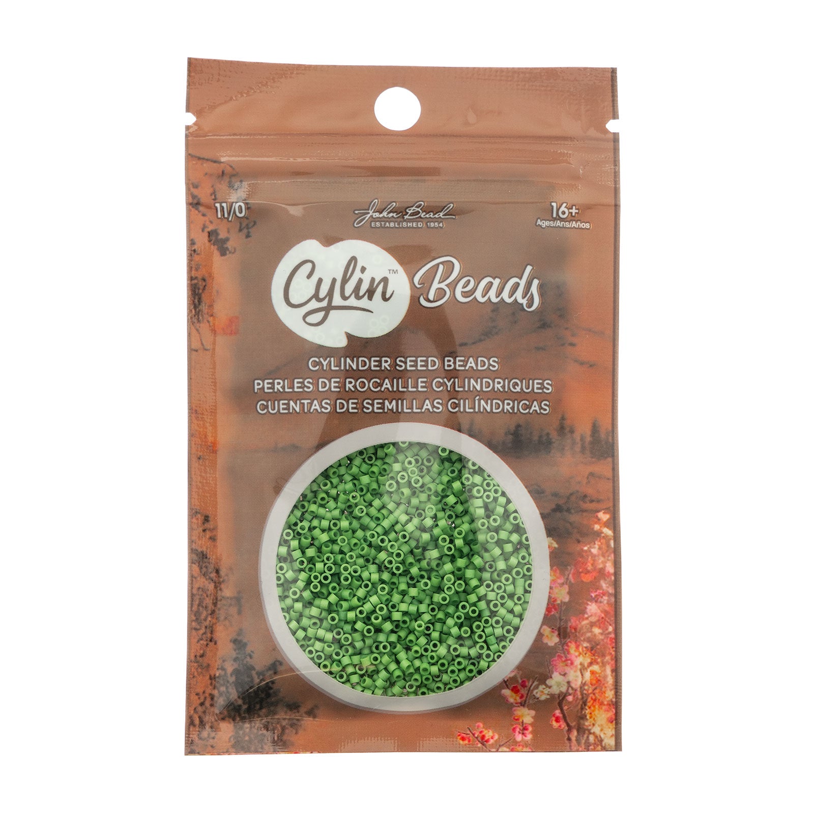 Cylin Bead 11/0 25g Bag Opaque Spring Green