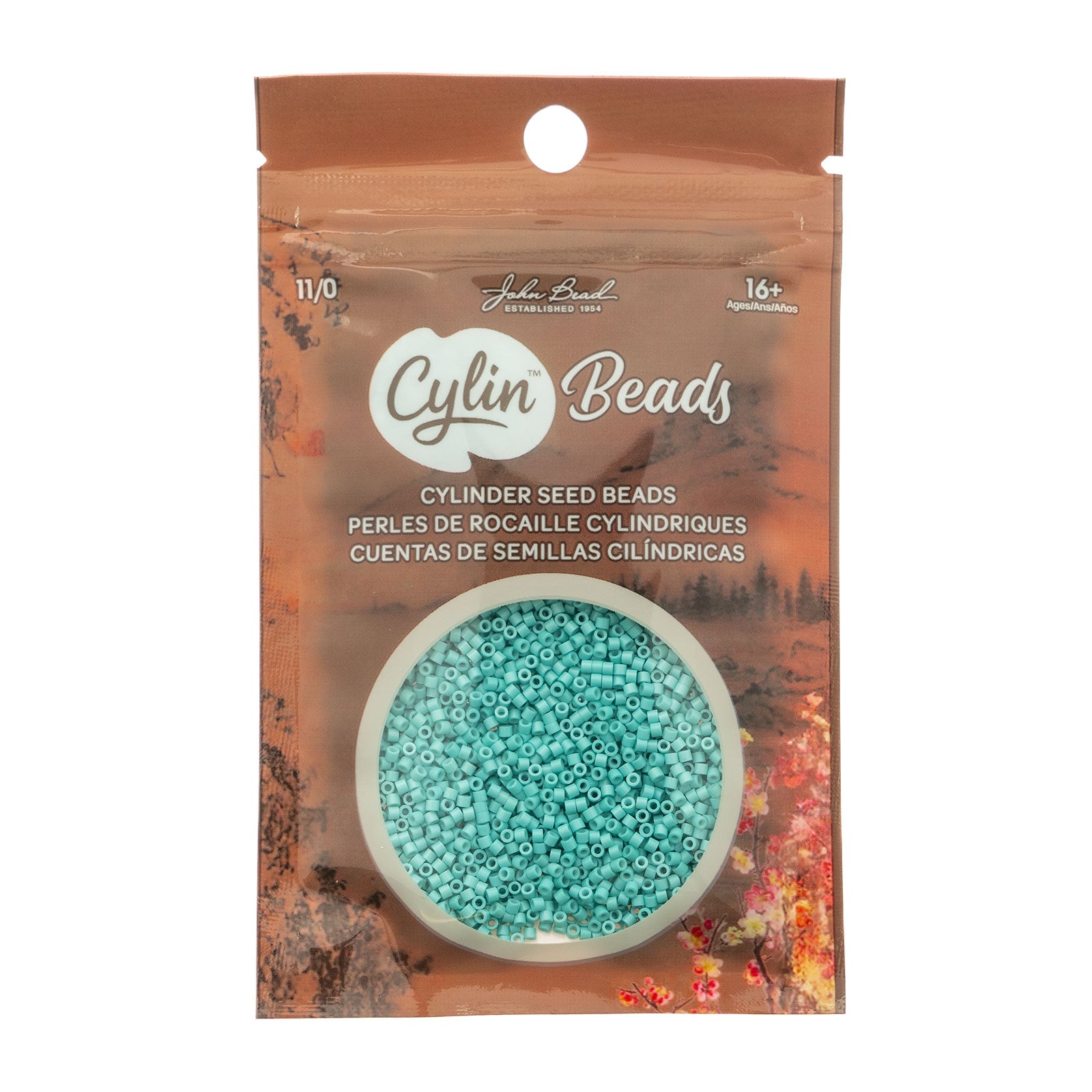 Cylin Bead 11/0 25g Bag Opaque Vibrant Turquoise