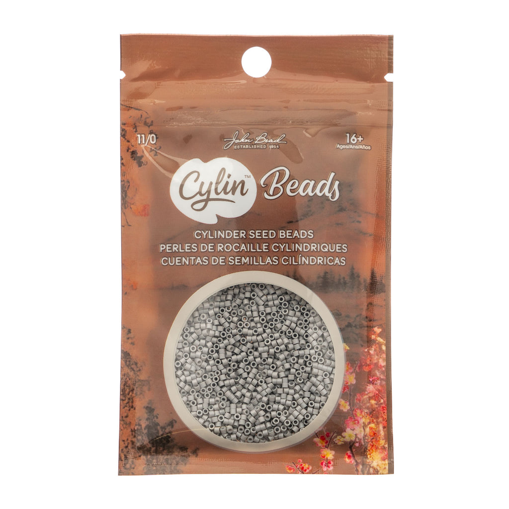 Cylin Bead 11/0 25g Bag Opaque Dove Grey