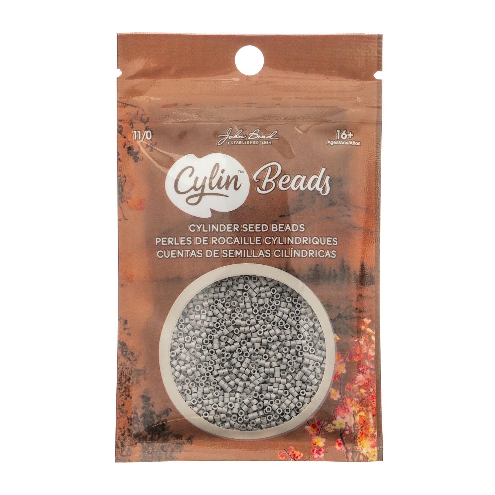 Cylin Bead 11/0 25g Bag Opaque Dove Grey