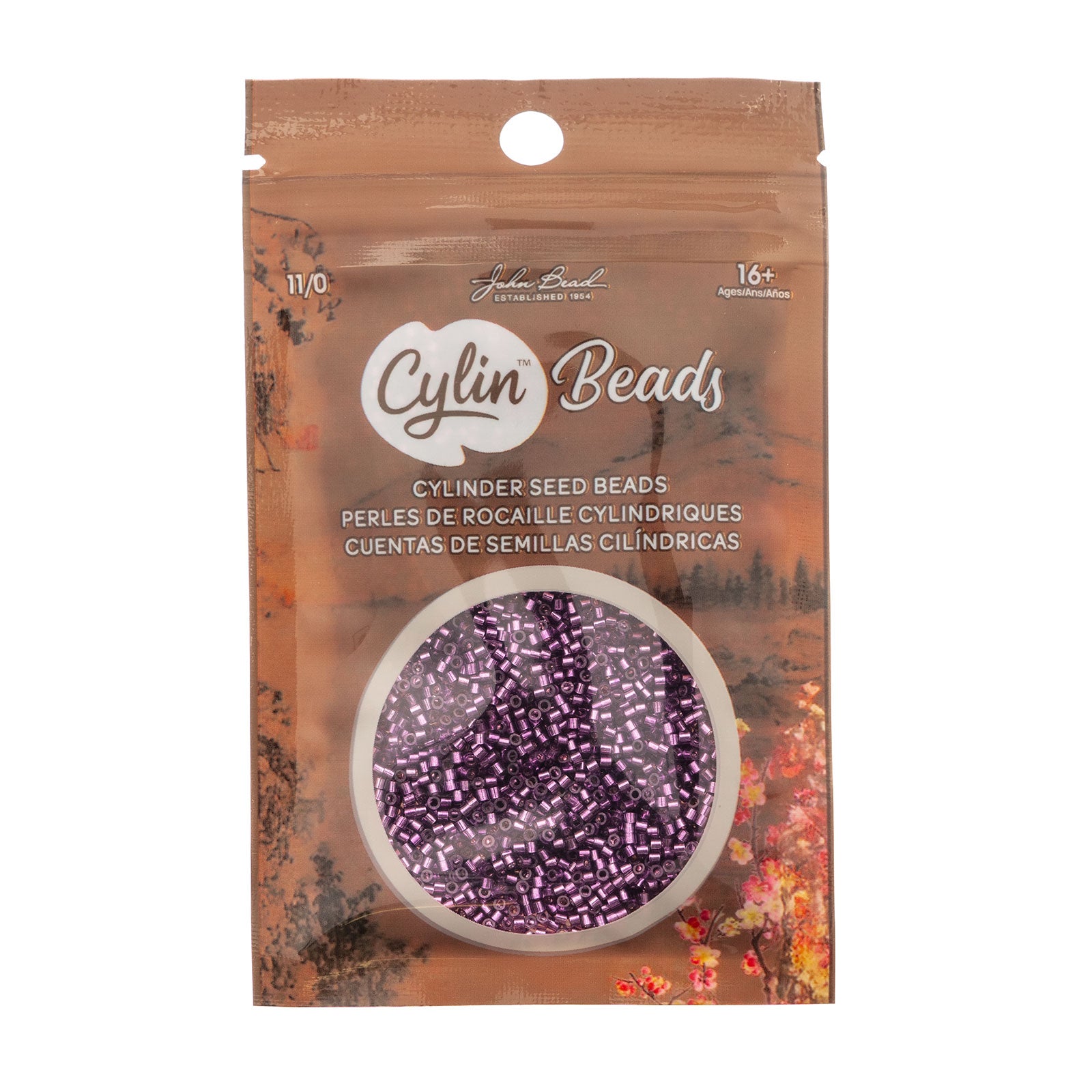 Cylin Bead 11/0 25g Bag Magenta S/L