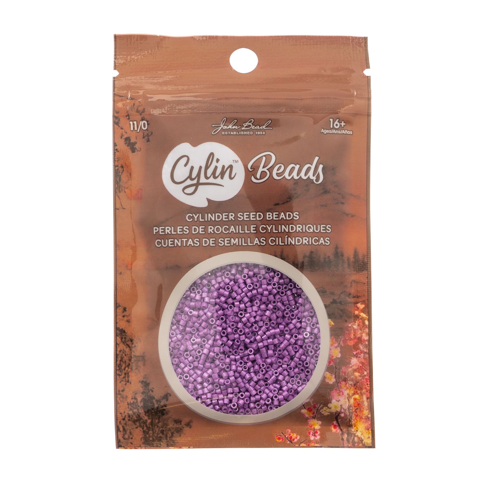 Cylin Bead 11/0 25g Bag Opaque Violet