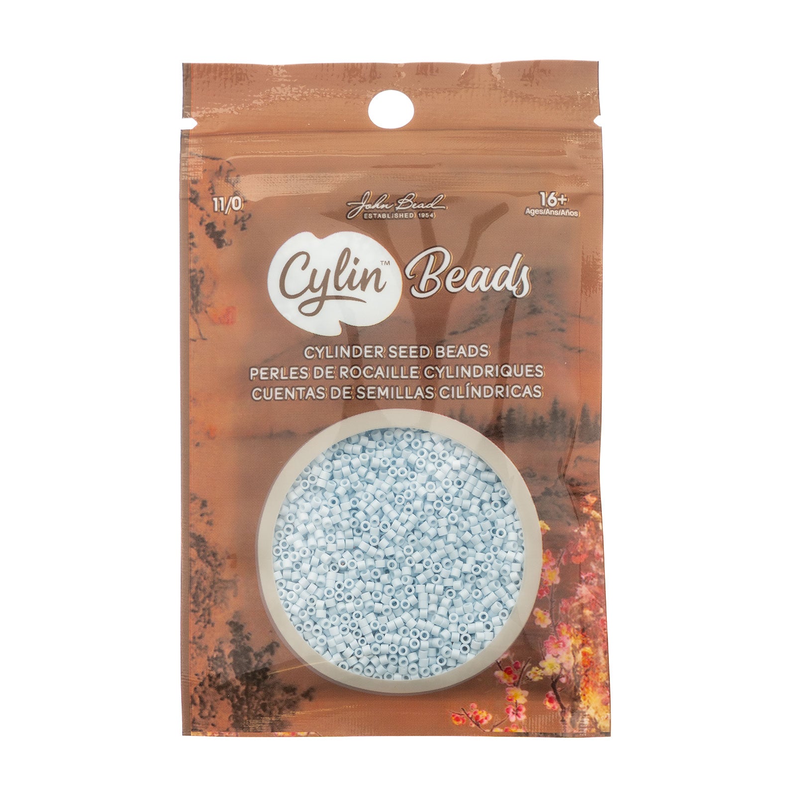 Cylin Bead 11/0 25g Bag Opaque Light Blue Sky