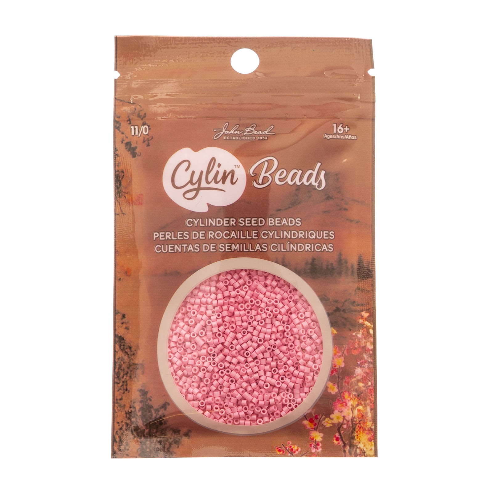 Cylin Bead 11/0 25g Bag Opaque Pink Ceylon